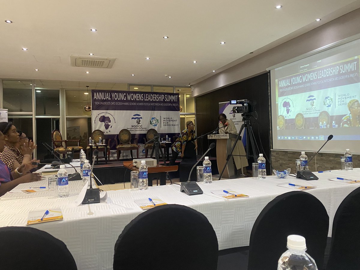 AbiodunEssiet's tweet photo. Glad to be at the annual Young Women's Leadership Summit in Lusaka, Zambia. I will speak at two panel sessions. Committed to pushing gender equality agenda in Africa 

@AfriWomenLead  @ngocc_gender @MoveDemocracy @GenCEDgh @the_female_lead @FemaleSas @ECESeu @ElectHER_NG @wipfng https://t.co/KzsO0HrGrq