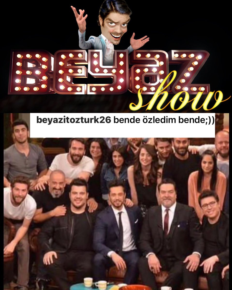 Beyaz Show yıllar sonra ekranlara dönüyor. Beyazıt Öztürk yaptığı paylaşımla “Ben de özledim ben de” dedi. Herkesi heyecanlandıran bu gelişme sonrası sosyal medyada “Programın ilk konuğu kim olsun?” anketleri başladı. 
📍Siz kimi görmek istersiniz?