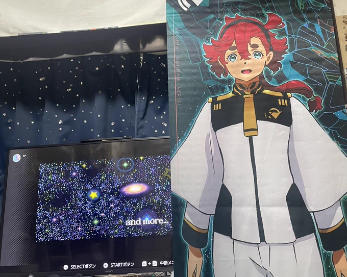 ダメ元で飾ってみたけど無理。テレビ見えんwwww