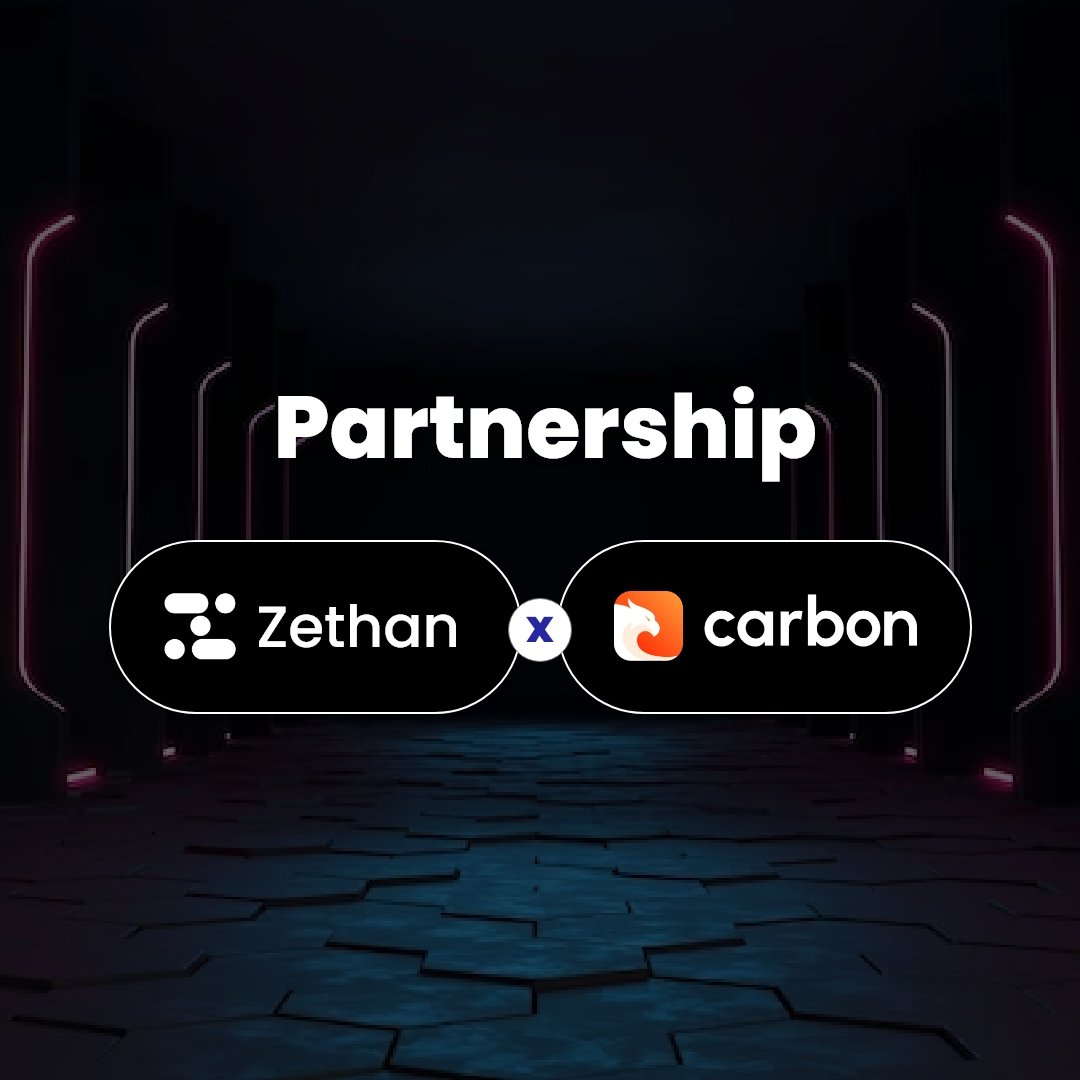 We are delighted to share the news of our Partnership with Carbon Browser. 

💟 PRIZE 5 X $150

To Join:
❇️ Follow @zethan_dao & @trycarbonio 
❇️ Like & RT
❇️ Tag 3 friends.

⏳: 48 Hours.