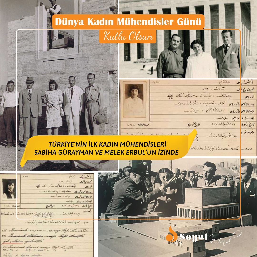 Dünya Kadın Mühendisler Günü Kutlu Olsun.
#çolakholding #soyutwind #dünyakadınmühendislergünü #res #rüzgargücü #rüzgarenerjisi #rüzgartürbini #yeşilenerji #yenilenebilirenerji
Happy World Women Engineers Day!
 #WorldWomenEngineersDay
#Türkiye #windenergy #windpower #cleanenergy