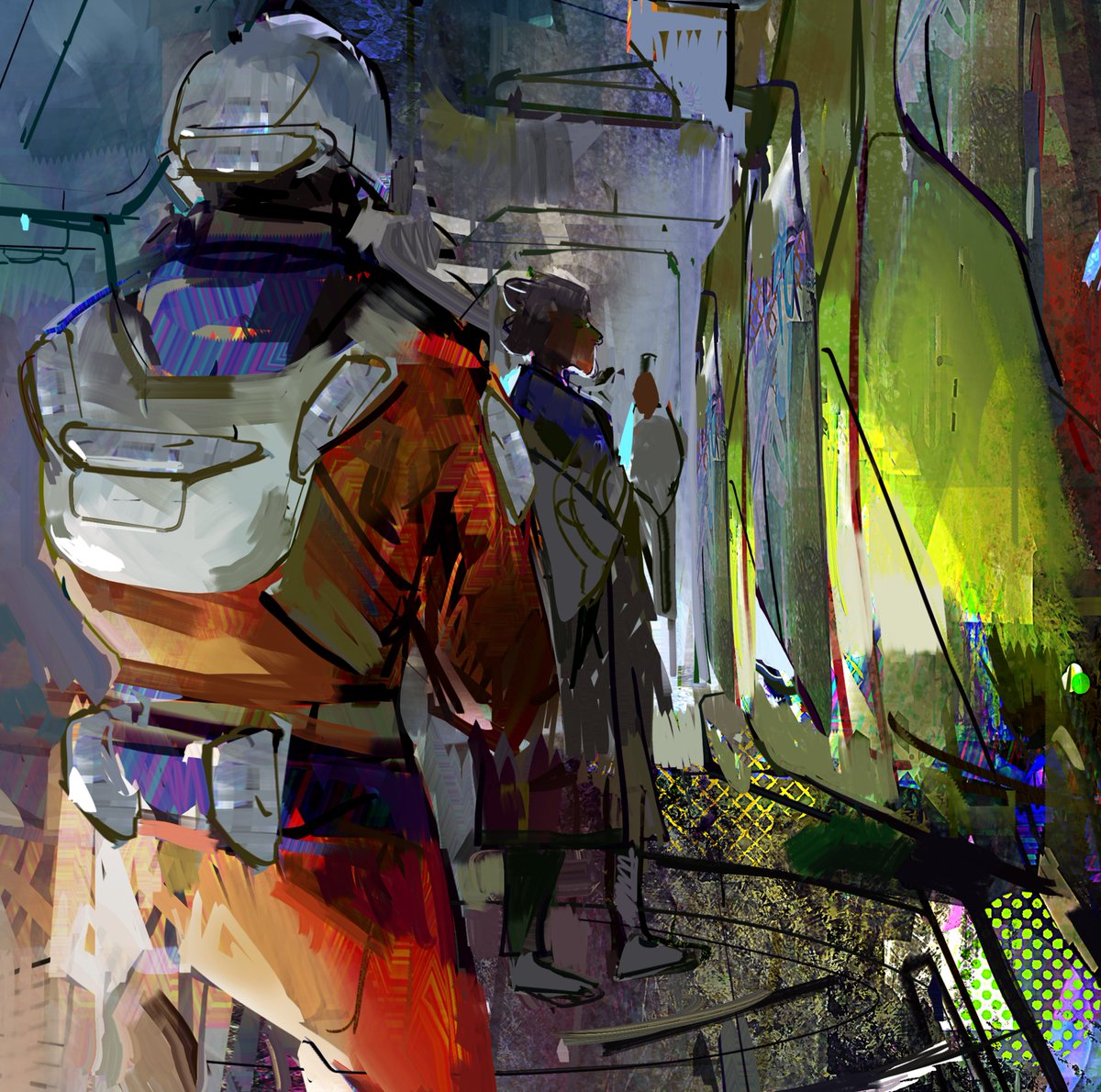 Painted Sketch // Messy Suburbs

For me a city is a big mess of lines and colors I guess.

#digitalsketch #digitalsketchbook #digitalpainting  #illustrator #scifiart #scifiartwork #urbanart #urban #digitalart #digitalartist #vehicledesign #conceptartist
