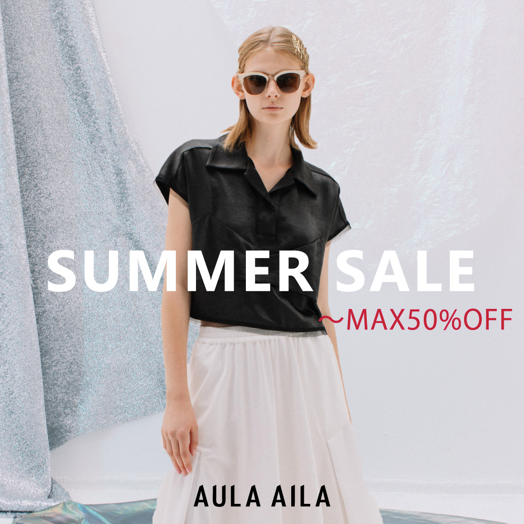 AULAofficial's tweet photo. ＼MAX50%OFF／

SUMMER SALE START！

アーカイブセールアイテムも多数追加！
AULA AILAのセールアイテムがどこよりも豊富！

ぜひお見逃しなく！

https://t.co/Vg3a5GFUQG

#AULAAILA #アウラアイラ #セール #SALE https://t.co/1JcMgQk3CA