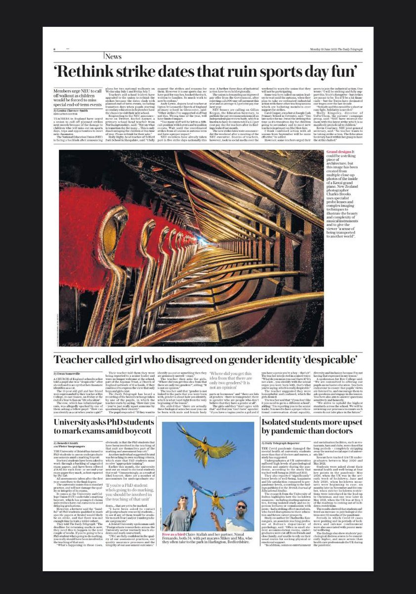 Just found out that my photo was in the <a href="/Telegraph/">The Telegraph</a> this week! This is the inside of a Kawai Grand Piano. It's a view down their Millenium III Action which is one of the few major piano developments in the last hundred years, replacing traditional wood for a carbon-resin