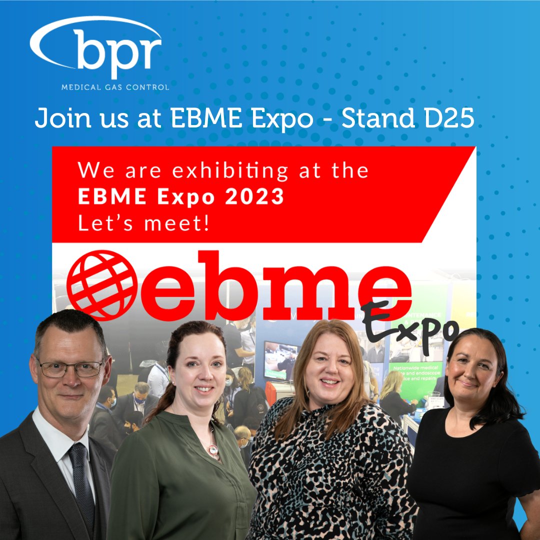 BPR Medical (@bprmedical) on Twitter photo We're exhibiting <a href="/EBME_expo/">EBME Expo 2025</a> next week!
Say hello to our team on stand D25 & hear the latest news on our collaboration with <a href="/Medclair1/">Medclair</a> & how we're helping NHS Trusts reduce carbon emissions caused by exhaled nitrous oxide
@AngelaOwenBPR <a href="/charissanewsome/">Charissa Newsome</a>
#MedicalEngineering We're exhibiting <a href="/EBME_expo/">EBME Expo 2025</a> next week!
Say hello to our team on stand D25 & hear the latest news on our collaboration with <a href="/Medclair1/">Medclair</a> & how we're helping NHS Trusts reduce carbon emissions caused by exhaled nitrous oxide
@AngelaOwenBPR <a href="/charissanewsome/">Charissa Newsome</a>
#MedicalEngineering