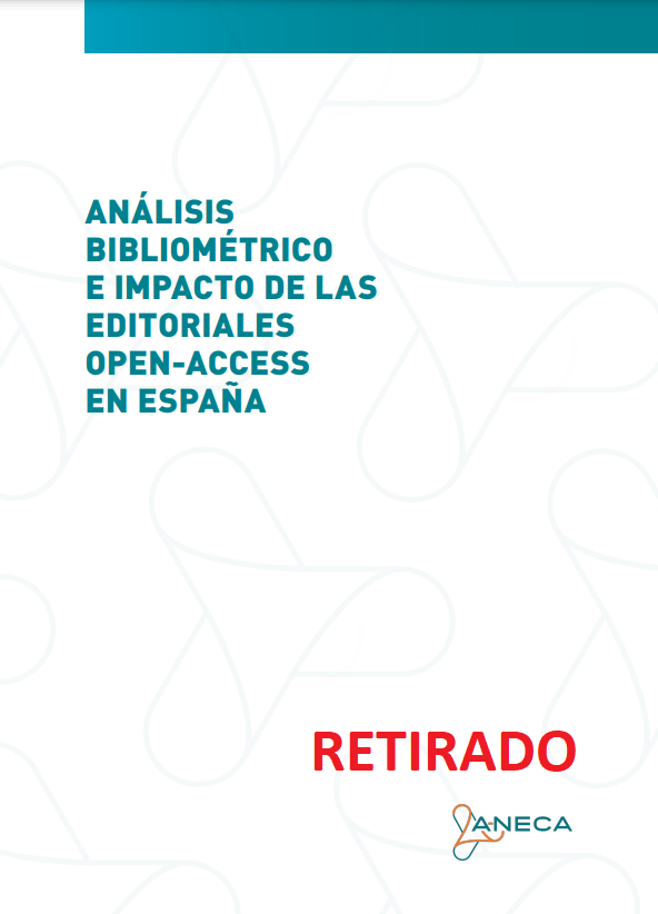 🔴En coherencia con los compromisos adquiridos con <a href="/DORAssessment/">DORA</a> y <a href="/CoARAssessment/">CoARA</a> la dirección de ANECA retira el informe sobre editoriales open-access (2021)
⭕️Debe primar la calidad del artículo y el impacto de la investigación sobre la revista (IF)
⭕️bit.ly/3qWQp3l