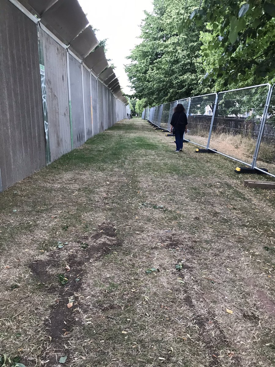 Compare and contrast. On the left @haringeycouncil's #greenwashing fantasy PR version of Finsbury Park under its 5 year contract with Wireless festival. On the right, how #FinsburyPark looked when the actual festival was in occupation last year. @FinsParkFriends