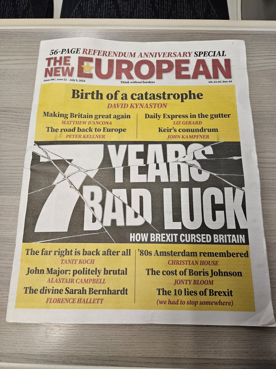 The #EUReferendum 🗳 took place 7 years ago. Not an independence day. Thank you.

@TheNewEuropean 📰
#Brexitshambles