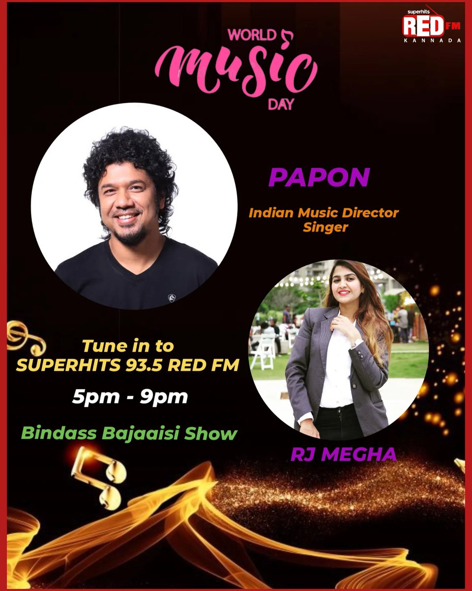 Hey lovelies don't forget to tune in today on Superhits 93.5 RED FM, 5pm to 9pm