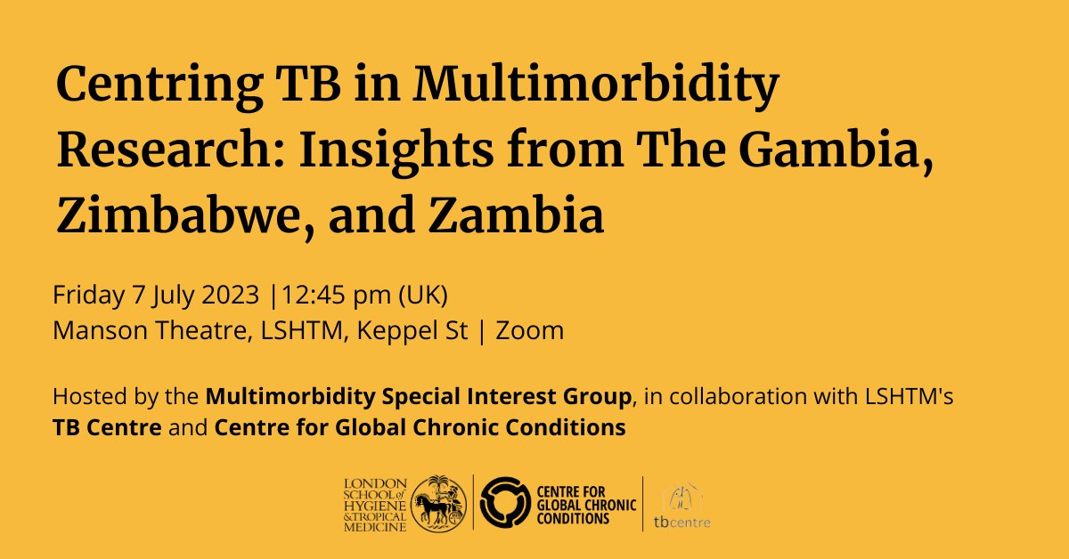 Centre for Global Chronic Conditions, LSHTM tweet media