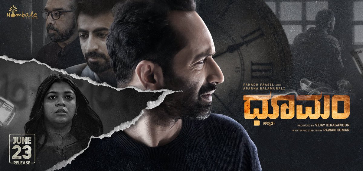 The Kannada version of #Dhoomam 🚬 is receiving an overwhelming response in Karnataka, garnering positive feedback from the audience. Both the film itself and the quality of its dubbing have been well-received by the viewers. #FaFa #FahadhFaasil #AparnaBalamurali #RoshanMathhew