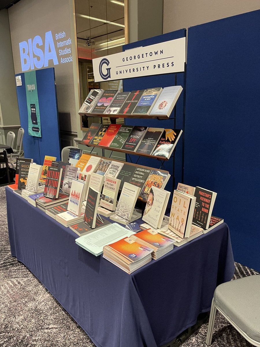 Final day @MYBISA #BISA2023! Pop along to the @Georgetown_UP stand for cutting-edge #internationalstudies books @ 30% off! Exhibition open now until 12.15.