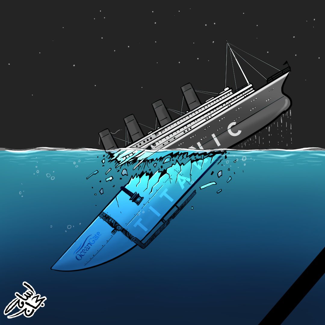 #كاريكاتير_اسامه_حجاج #الاردن #عطوة #غواصة_تيتان #تايتنك #غرق_الغواصة #تيتان 
#osama_hajjaj_cartoons #amman_jordan #titanic #titan #titansubmarine #submarine #oceangate #oceangatetitan #submarinemissing #titansub #oceangateexpeditions