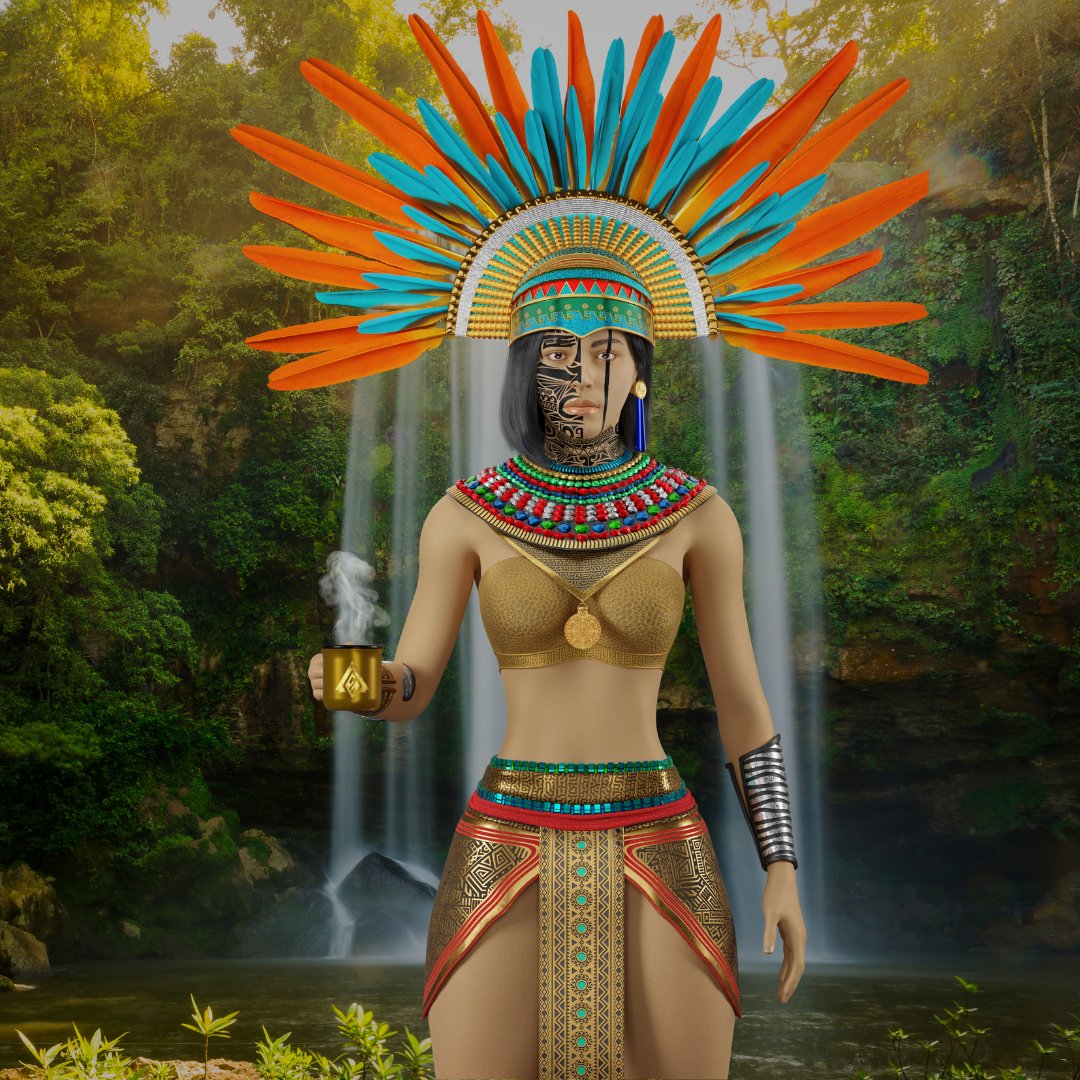 GM Amazulus Nation!

It's Friday, so you can take it easy and enjoy summer!

Like the Aztec Queen here.

#WeAreAmazulus #NFTs