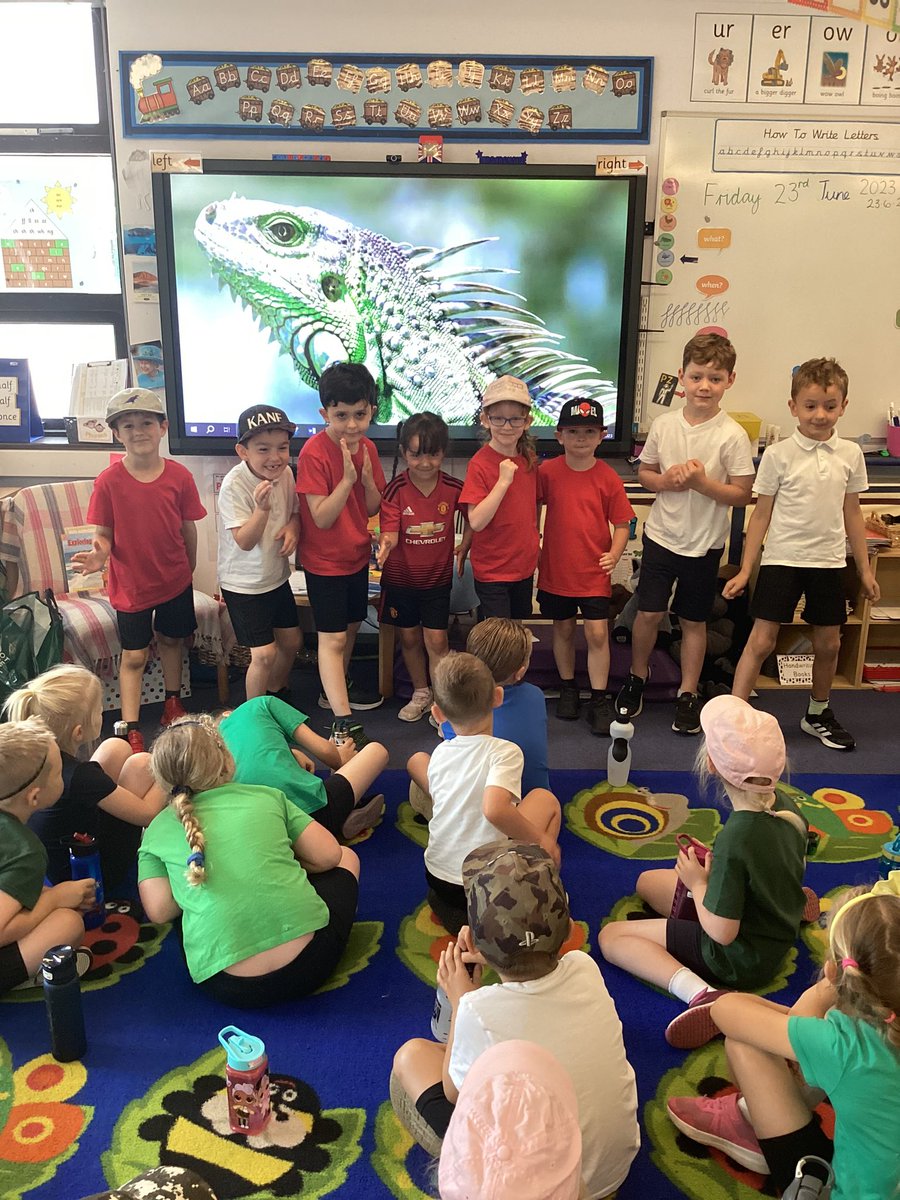 Team Iguanas are ready for sports day! 🥈🥇🥉