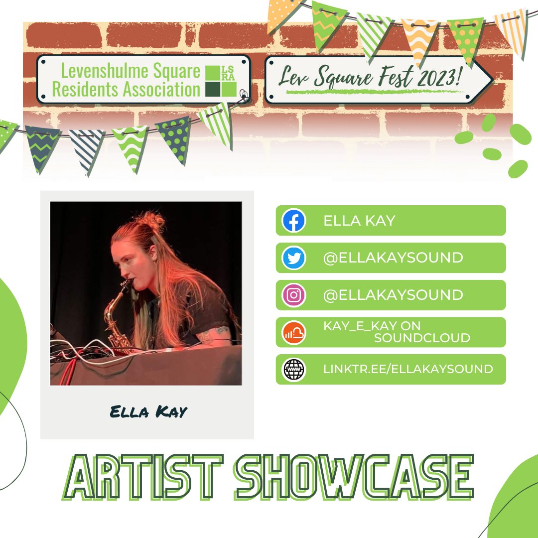 Wooo, and here's our third incredible live performer scheduled for Lev Square Fest on Sunday: the incredible Ella Kay!! Check out linktr.ee/ellakaysound to find Ella Kay online, and be sure to check out her music here: soundcloud.com/kay_e_kay 🎶🎷