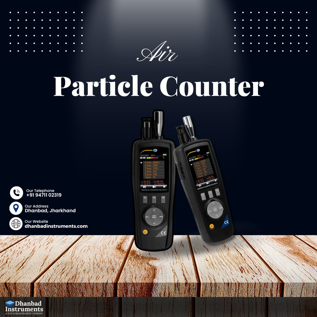 DhanbadLab's tweet photo. Looking for an accurate and reliable particle counter for clean room? Look no further! Check out #DhanbadInstruments' state-of-the-art particle counter. It's perfect for monitoring air quality in various settings.
https://t.co/IQ9q8nZ8s9
#ParticleCounter #AirQuality https://t.co/vmu3ztp7kJ