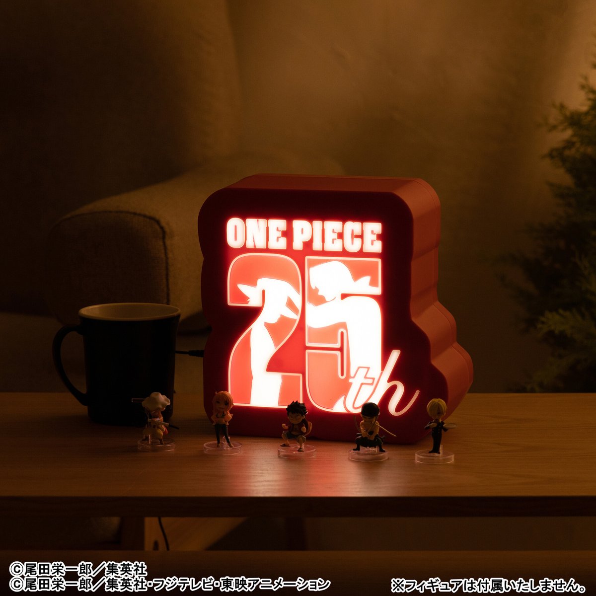 原作「#ONEPIECE 」 25周年ロゴライトスタンド (税込9,900円 