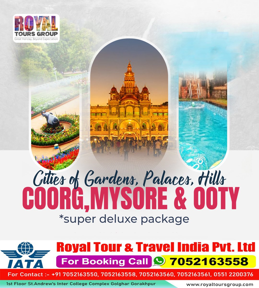 For Booking Call :- 070521 63558
-----------------------------------------
info@royaltoursgroup.com
-----------------------------------------
royaltoursgroup.com
#royalholidaysgorakhpur
#thinkdubaithinkroyaltour
#travelagent #travel #tourism #ooty #ootytrip #ootytourism