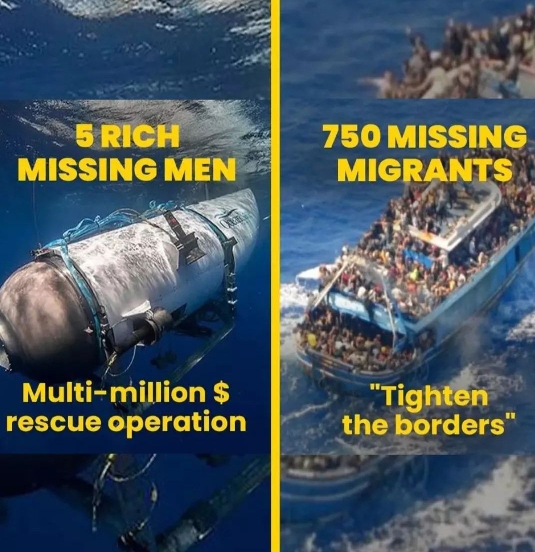 network_race's tweet photo. Here is the dramatic difference in media coverage between two sea tragedies and all the lives lost. We stand in solidarity with all the displaced people around the world fleeing famine, war and persecution
#RefugeeWeek2023
#BiasedMediaCoverage https://t.co/EUA35aWk61