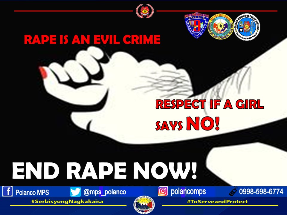 END RAPE NOW!
#SerbisyongNagkakaisa
#ToServeandProtect
#TeamZNPPO
Area Police Command-Western Mindanao