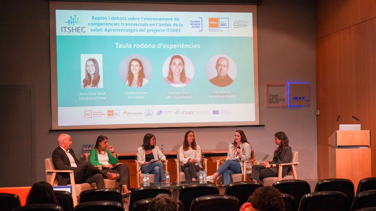 ITSHEC.project.erasmus+ (@itshece) on Twitter photo ¡New post! Multiplier event “Challenges and discussion on transversal skills training in the health field: Learnings from ITSHEC🌍project”
👀🔗bit.ly/3NIYq4z
#TransversalSkills #VirtualReality #ErasmusPlus <a href="/Metropolia/">Metropolia</a> <a href="/UPFBarcelona/">UPF Barcelona</a> <a href="/HrUnist/">University of Split</a> #Esimar <a href="/ImmersiumStudio/">Immersium Studio</a> ¡New post! Multiplier event “Challenges and discussion on transversal skills training in the health field: Learnings from ITSHEC🌍project”
👀🔗bit.ly/3NIYq4z
#TransversalSkills #VirtualReality #ErasmusPlus <a href="/Metropolia/">Metropolia</a> <a href="/UPFBarcelona/">UPF Barcelona</a> <a href="/HrUnist/">University of Split</a> #Esimar <a href="/ImmersiumStudio/">Immersium Studio</a>