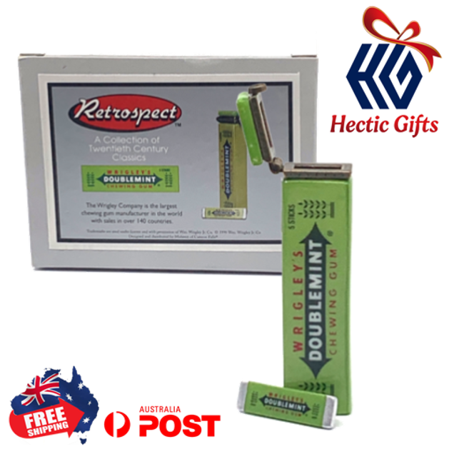 NEW Retrospect - 20th Century Doublemint porcelain chewing gum packet & gum PCB

ow.ly/8vjk50K2VJm

#New #HecticGifts #Retrospect #Wrigleys #Porcelain #Doublemint #ChewingGum #Hinged #PCB #Packet #Stick #GiftSet #Collectible #AustraliaWide #FastShipping