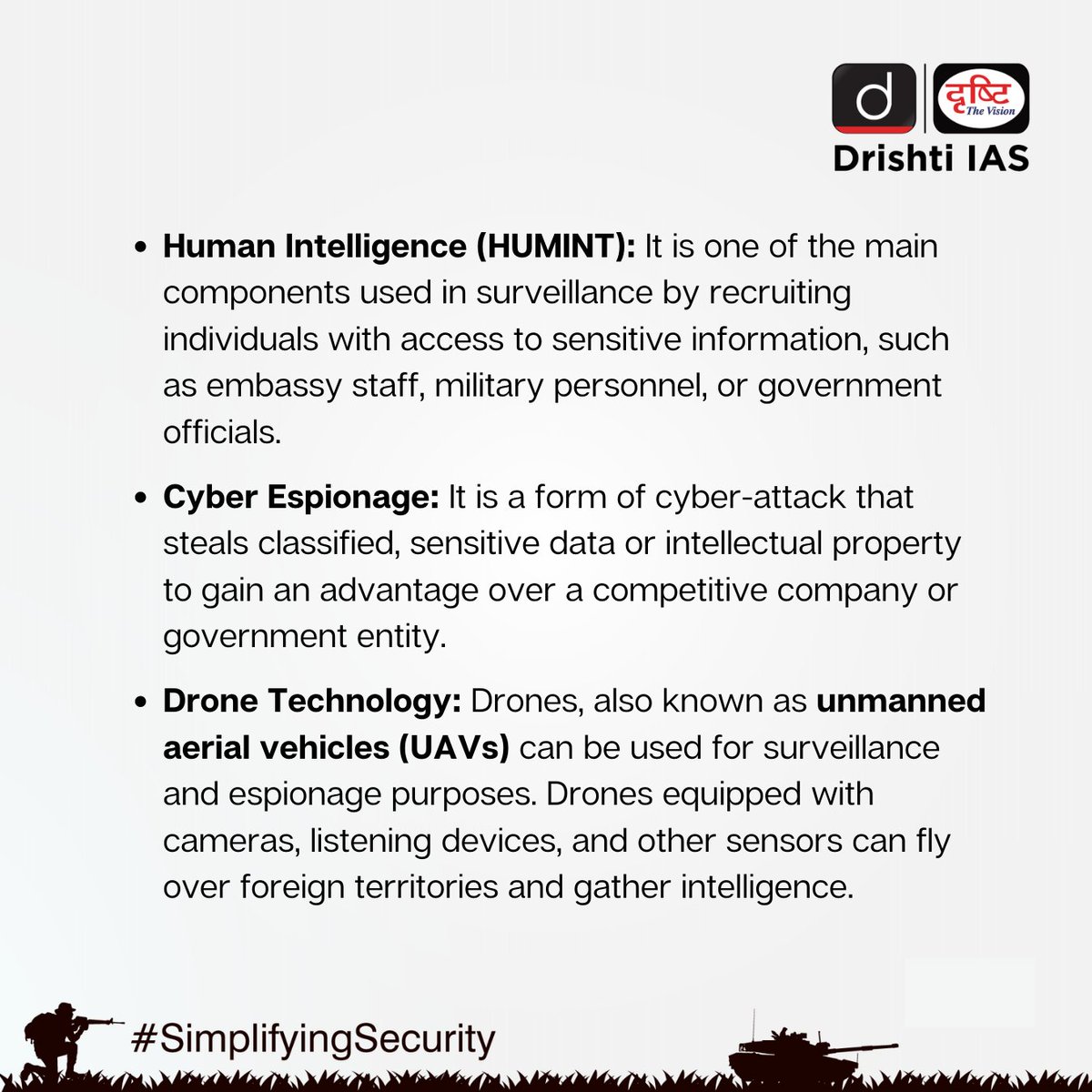 drishtiiaseng's tweet photo. Security encompasses many actors, contexts and actions. Let’s venture forth into #SimplifyingSecurity!
#DrishtiGuideToGS #InternalSecurity #NationalSecurity #CoastalSecurity#UPSC #IAS #CSE #PCS #DrishtiIAS #DrishtiIASEnglish https://t.co/IcIy2WTYRB