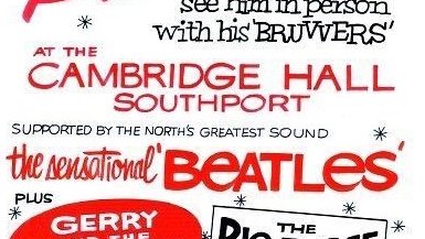 A brilliant new event planned for @heritageopenday in September - it makes us want to Shout! @Rogern1962 will be leading a tour of the places the #Beatles played in Southport!
Who saw them on this bill? 
#CreativityUnpacked