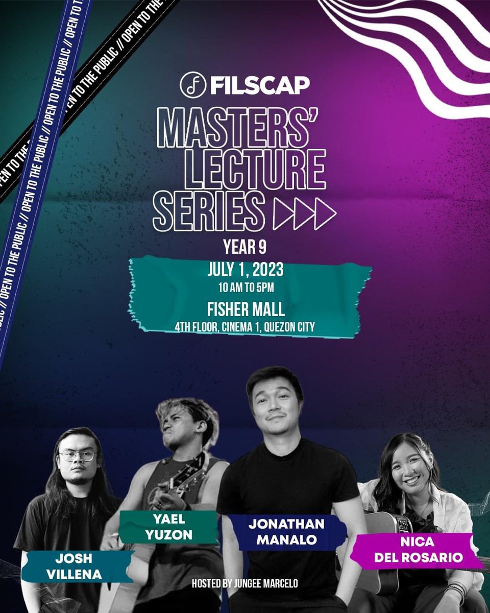 JonathanManalo's tweet photo. #FILSCAPMastersLectureSeriesYear9 this coming July 1!๐ถ
#FILSCAP
#FILSCAPMLS2023
#IValueMusic https://t.co/NMJLw5v2Gb