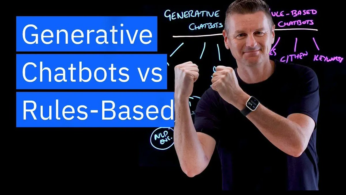 Generative vs Rules-Based #Chatbots 

buff.ly/43rqkrc v/ @IBMcloud @MartinRTP 

#GenerativeAI #AI #NLP #MachineLearning 
Cc @DeepLearn007 @sallyeaves @kalydeoo @Analytics_659