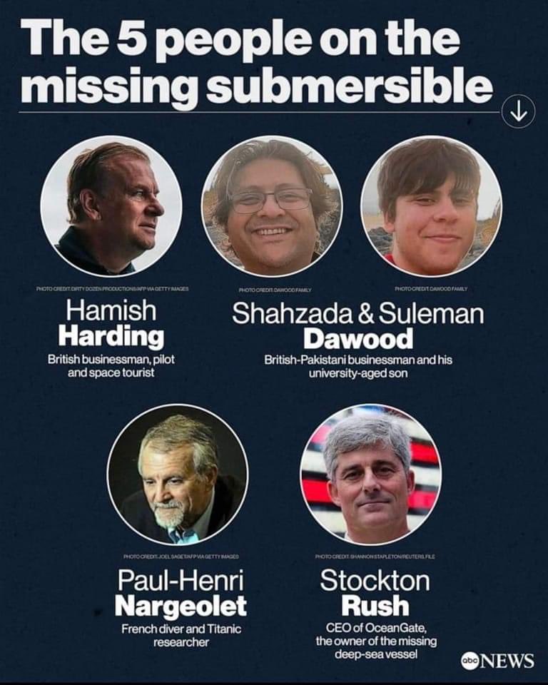 novasbuzz's tweet photo. CEO of #OceanGate among the five billionaires missing under sea https://t.co/gi6slvinWn