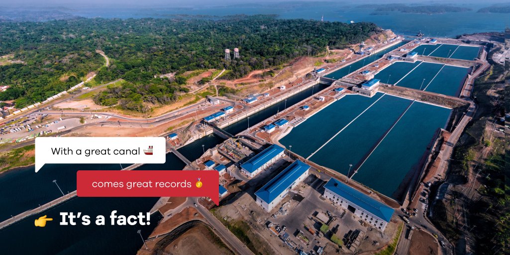 The new #Panamacanal brought a huge benefit to the economy of #Panama: it reduced journey time and introduced new techniques to save 60% of the water used for the transit of the #ships.

Discover more 👉 bit.ly/43wbnEY

#Webuild #ItsAFact #CentralAmerica