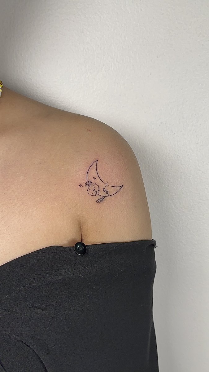sunbinnie's tweet image. ❌DO NOT COPY❌

finally done my first tattoo and it’s dedicated for you, my moon! 

thank you @felkrofficial 🥺