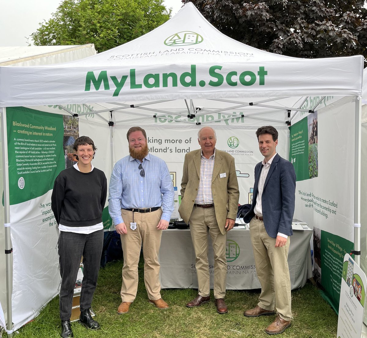 ☔️ We’re back for day two of the @ScotlandRHShow! Stop by our stand on 4th Avenue to have a chat to our team including our Chief Exec @HamishTrench, Chair @andrew_thin, & Bob McIntosh, the #TenantFarmingCommissioner. #RoyalHighlandShow2023 #RoyalHighlandShow