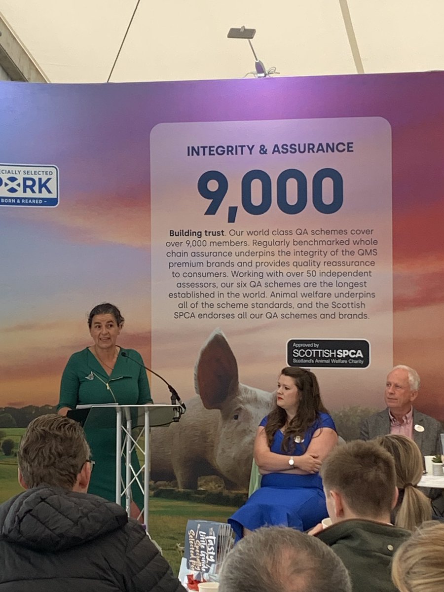 JulieHL's tweet photo. Rousing start to Day2 @RoyalHighlandShow at the @QMScotland breakfast launch of their new strategy to make #Scotch THE choice for premium red meat #leadership #ambitious #bold @ScotRuralLeader @ruralsarah https://t.co/mJOB4HZ7Nw