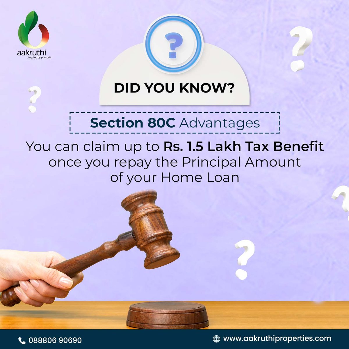 AakruthiGroup's tweet image. We believe that owning a home should be a rewarding and fulfilling experience, and we're here to help you make the most of it. Invest in your dream home today and enjoy the financial benefits that come with it!
#homeloan #Section80C #Incometax #AakruthiProperties #LuxuryVillaPlot