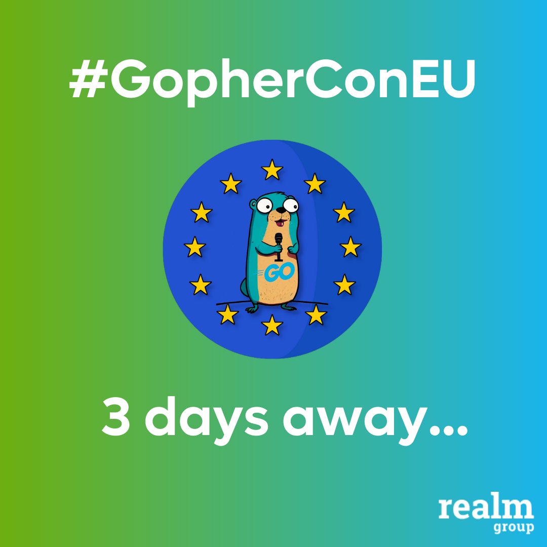 Realmgroup_io's tweet image. The Realm team doesn’t just recruit for Golang – we *live* Golang 🙌

Who&apos;s ready for #GopherCon23? It&apos;s only 3 days away! 💥

🏆 We’re proud to be a gold sponsor 🏆

Going? Let us know - we&apos;ll see you there!

#GolangRecruitment #Golang #Gophers #GopherConEU