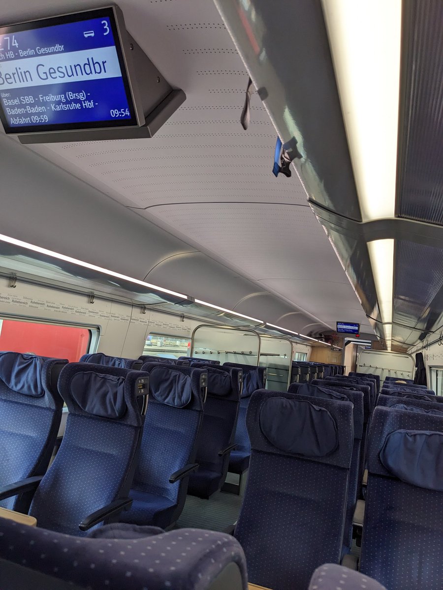 Heute geht es mit dem ICE auf die Heimreise. Erstmal von Zürich nach Mannheim. #interrail