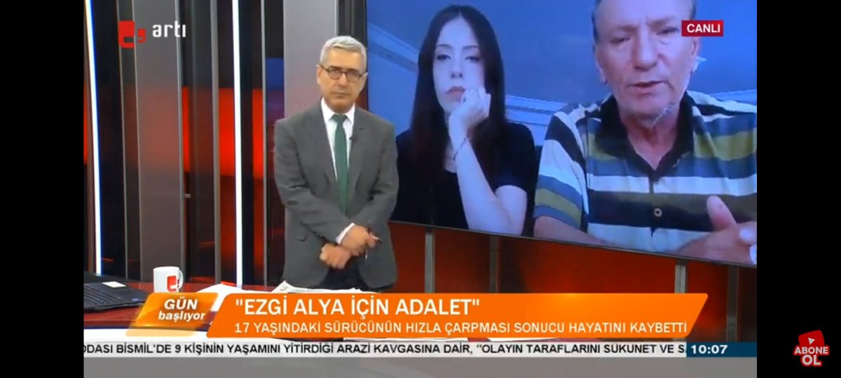 Bu sabah Artı TV de canlı yayında Ezgi nin adaleti için herkese çağrıda bulunduk. 3 Temmuz da saat 10.00'da Gaziantep Adkiyesi Çocuk Ağır Ceza Mahkemesi'nde görülecek olan duruşmamızda bize destek olmak isteyen herkesi bekliyoruz. Birleşerek ses olabiliriz.