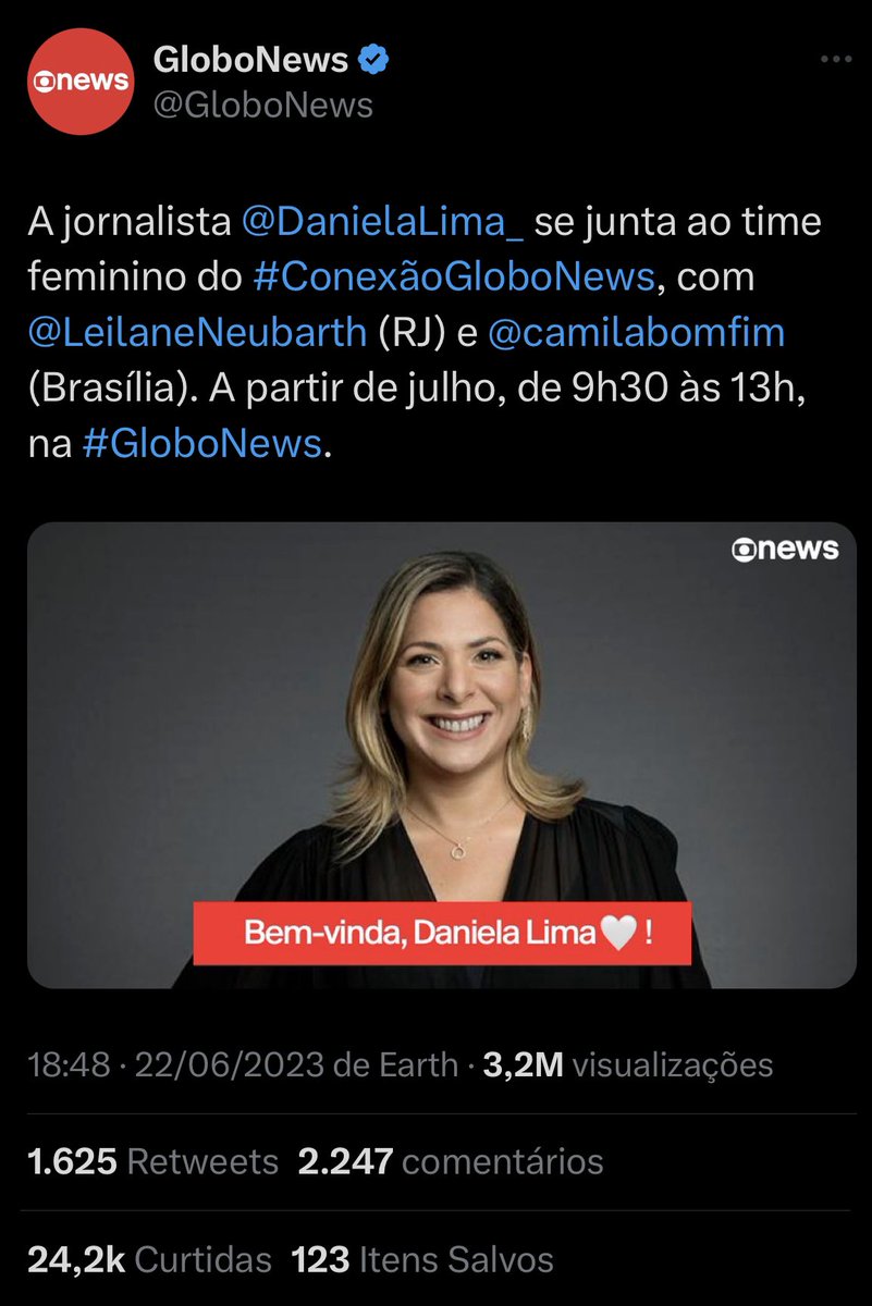 Daniela Lima on Twitter: “News!”