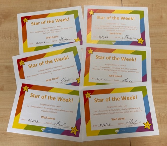 BridgeEaston's tweet photo. Celebration time! Well done to this week's stars of the week. We are so proud of what you have all achieved. #celebrate #success https://t.co/9tT8zwD8q8