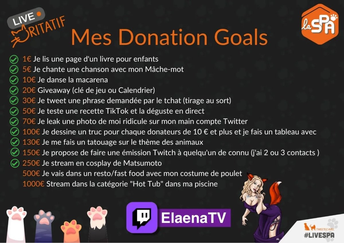 elena_kitsu's tweet photo. Nouveau DG débloqué hier, merci infiniment pour le soutien, les partages, raids et dons!❤️
Ce soir: stream en cosplay de Rangiku Matsumoto +interpretation d'Hakuna Matata avec @KevHayter et @NoriyakiGaming!
GG et go débloquer le goal 500 histoire de bien m'afficher!😂
#LiveSPa https://t.co/MryeCSSiLk