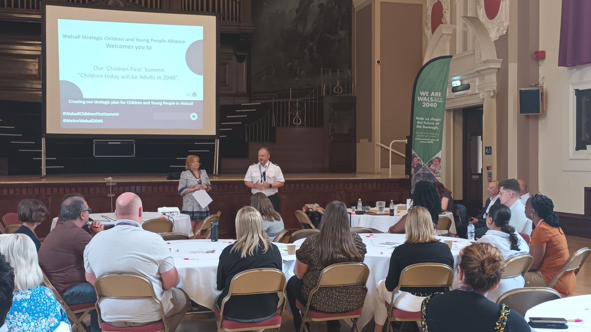 Chief Superintendent Phil Dolby, kicks off the Walsall's strategic children and Young People's Alliance summit today with a theme of "Children today will be Adults in 2040" <a href="/WRight4Children/">Walsall Right 4 Children</a> #wearewalsall2040 #walsallchildrenfirstsummit