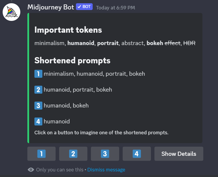 Alie Jules on Twitter "/shorten command 1. My "shorten" options 2. Ran
