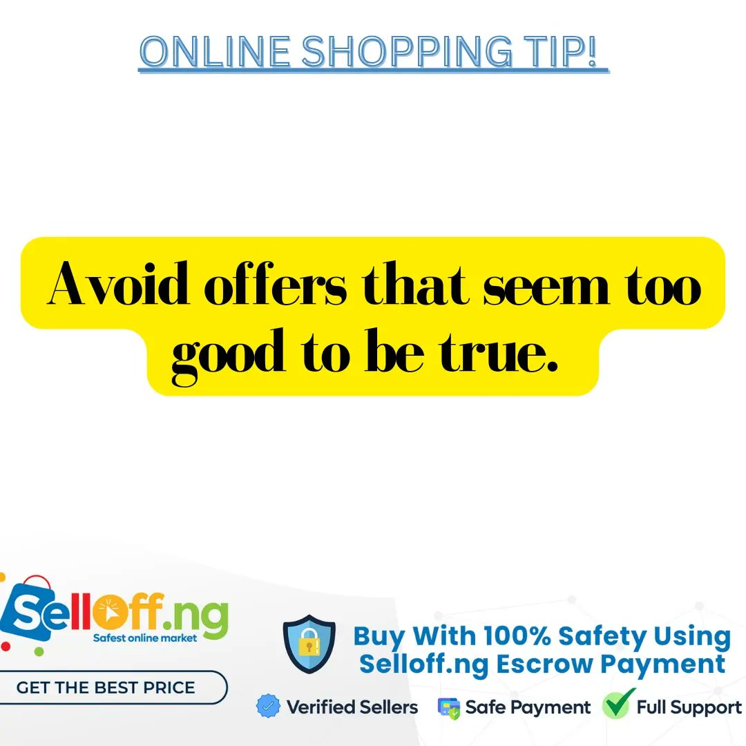Selloffng's tweet photo. It is a RED FLAG when the price of an item looks too cheap. Run! 😂

But at SellOffng, we can vouch for all our sellers, as we have put stringent verification protocols in place.

Mbappe to Real Madrid Out now On top the World MC Oluomo Big Wiz Bella Victony Young Thug https://t.co/4vROWG06no