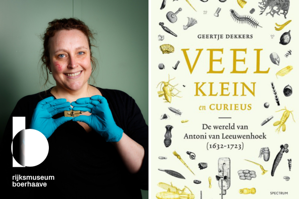 LEZING 🔔 Laatste kans om je aan te melden voor de lezing op 1 juli door <a href="/GeertjeDekkers/">Geertje Dekkers</a>, waar ze meer vertelt over haar boek 'Veel, klein en curieus' en over Antoni van #Leeuwenhoek. Er zijn nog enkele plekken beschikbaar in de zaal.

Aanmelden kan via: rijksmuseumboerhaave.nl/te-zien-te-doe…