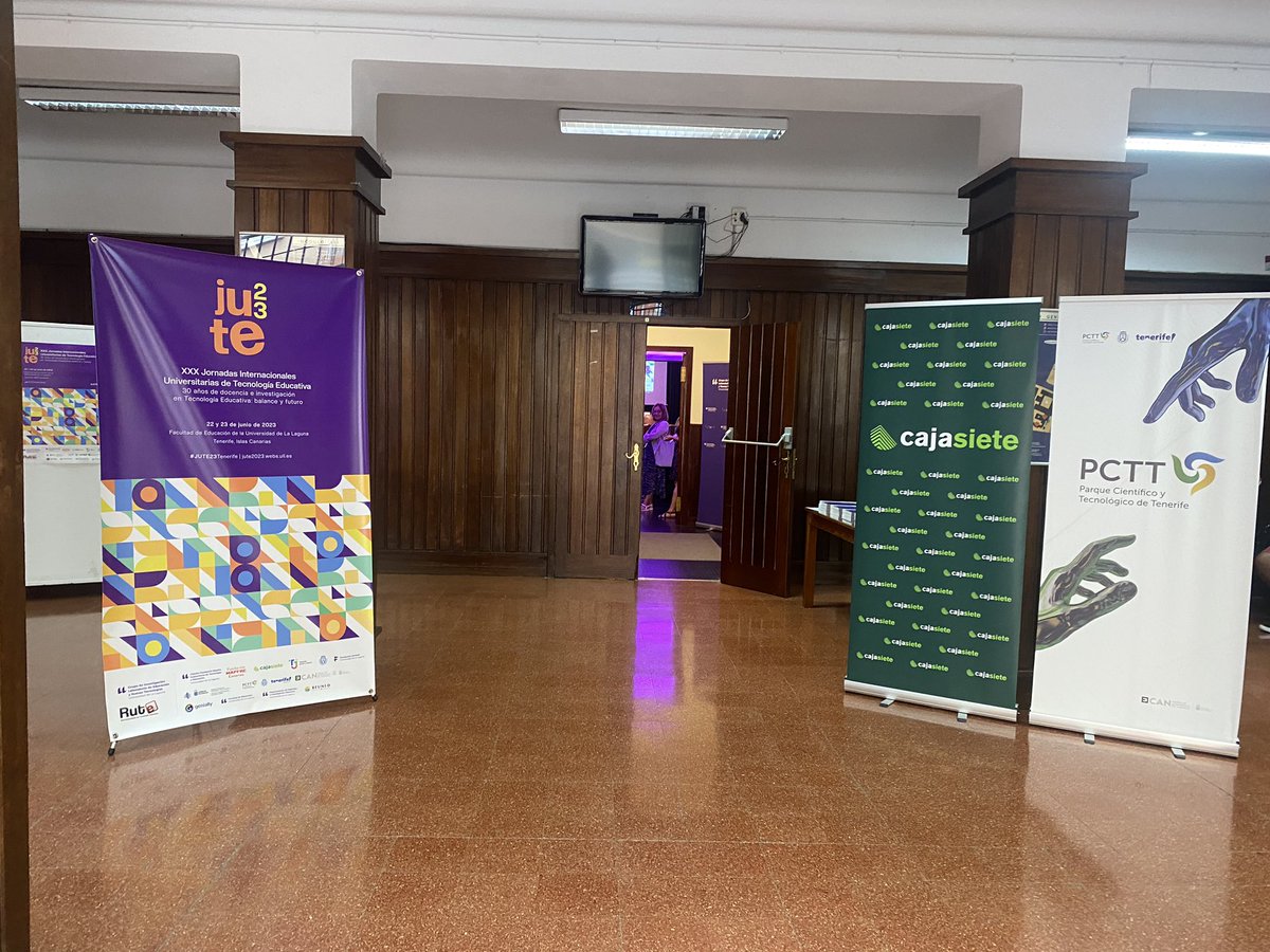 🔈¡Seguimos en #JUTE23Tenerife!

Comienza el segundo día de estas jornadas internacionales universitarias de #TecnologíaEducativa