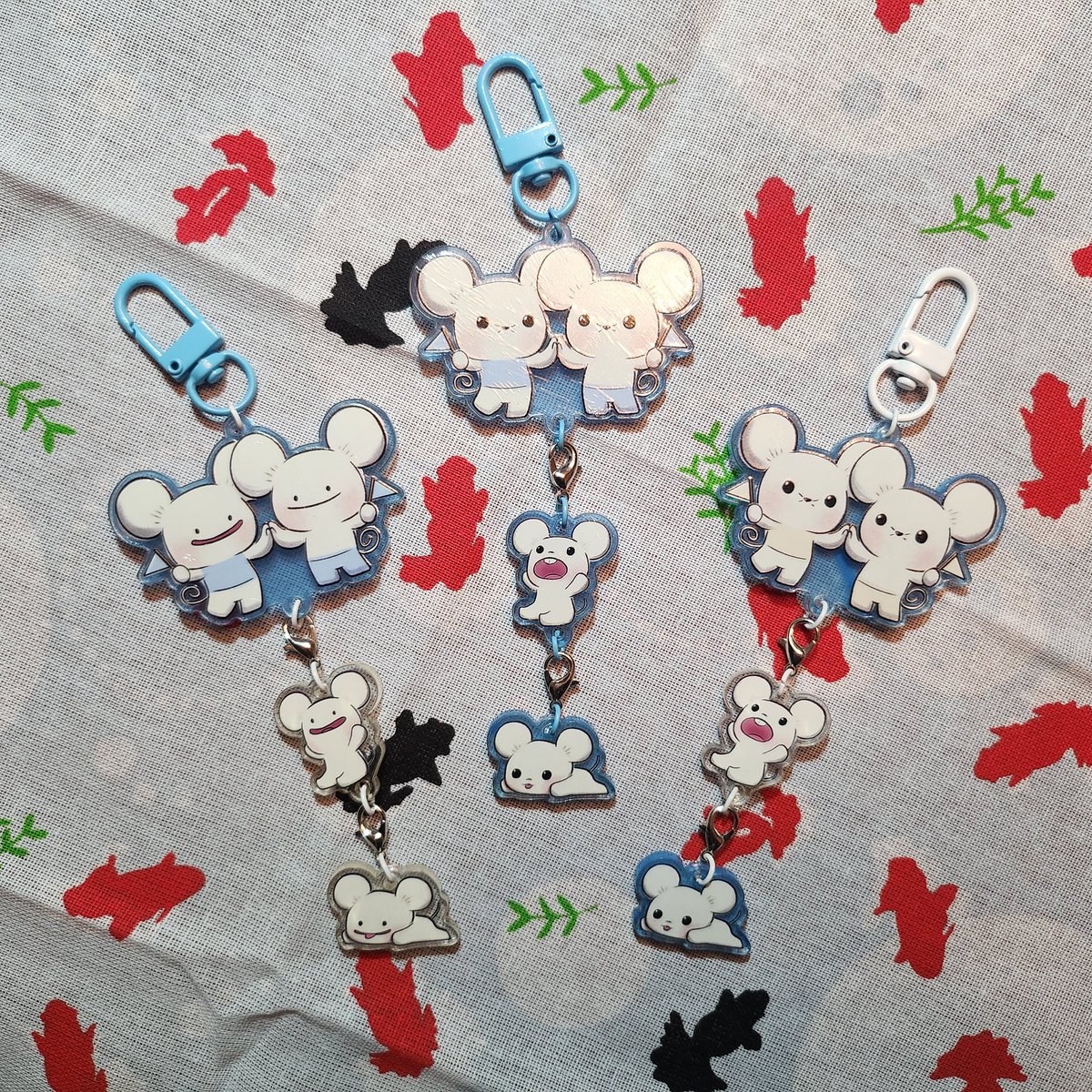 I made keychains! (printed by @acorncharms)