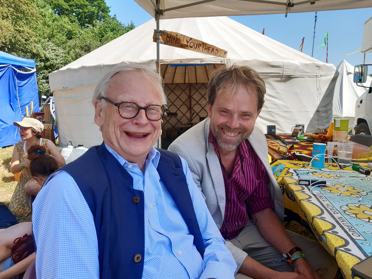 GreenRupertRead's tweet image. With the great @lorddeben after we&apos;d spoken together @glastonbury yesterday. Fantastic to hear his support for the #climatemajorityproject. 

#Glastonbury23 #glastonbury2023 @CMP_voice